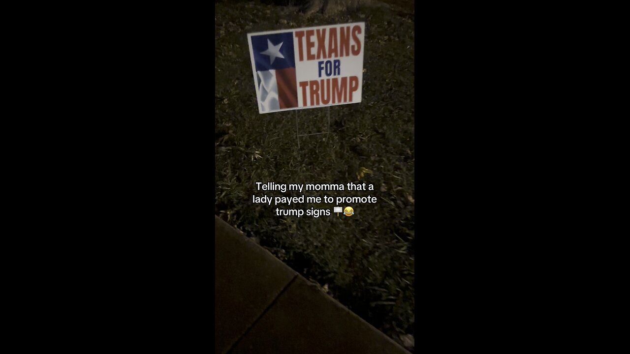 Pranking my momma telling her somebody payed me to put up trump signs 😂