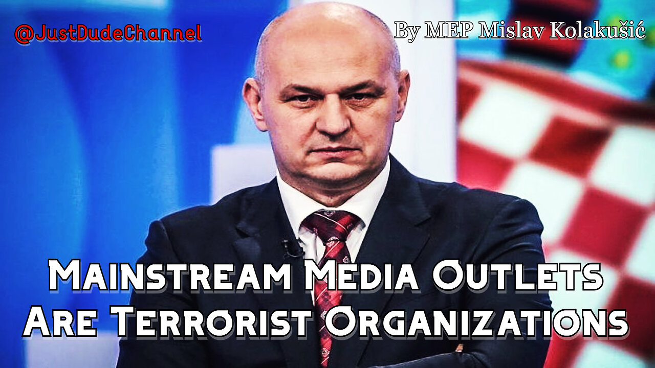 Mainstream Media Outlets Are Terrorist Organizations | MEP Mislav Kolakušić