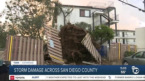 Storms cause damage across San Diego County