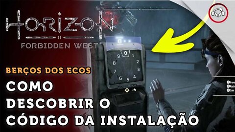 Horizon Forbidden West, Como descobrir o código da instalação | super dica PT-BR