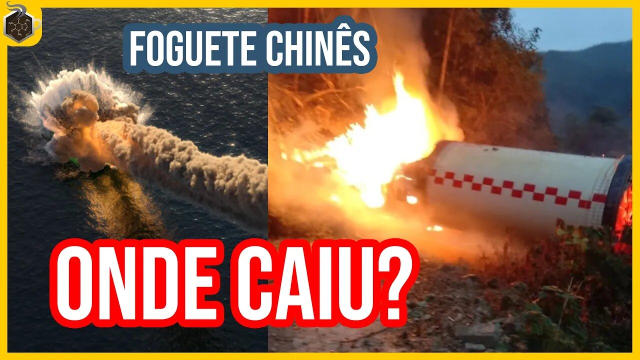 FOGUETE CHINÊS DESCONTROLADO CAIU !!