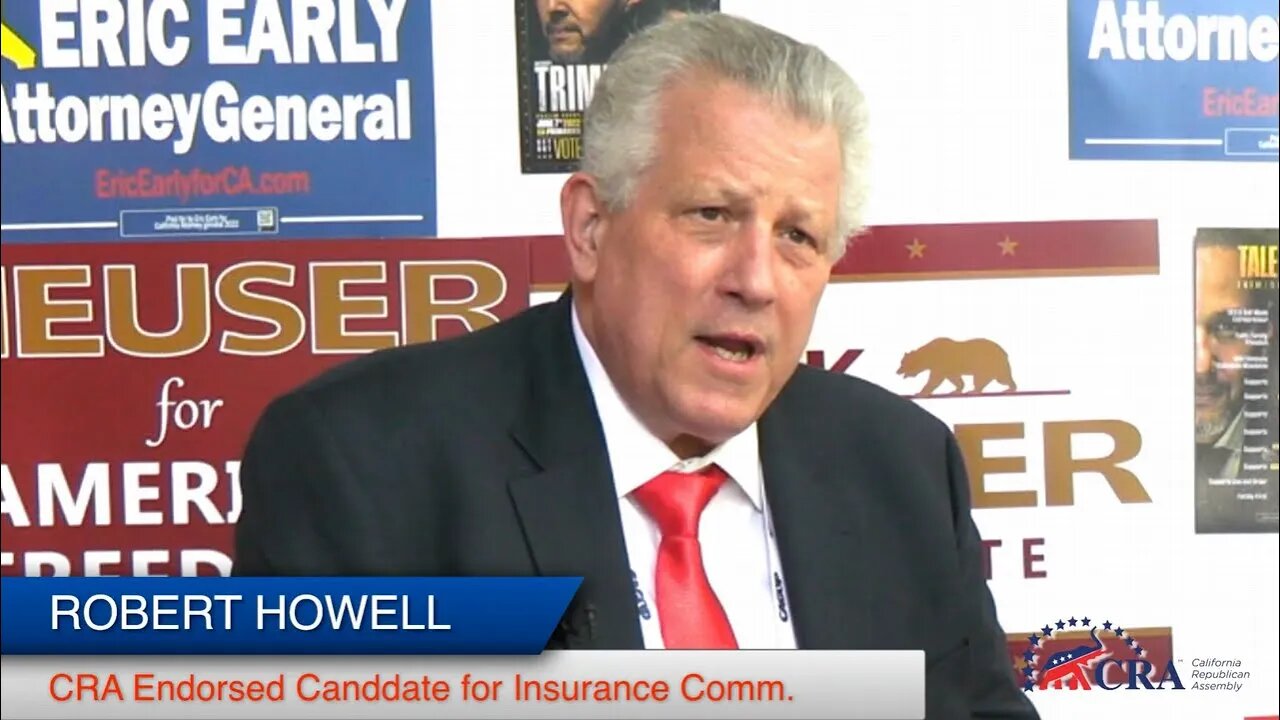 Robert Howell, Candidate for State Insurance Commissioner