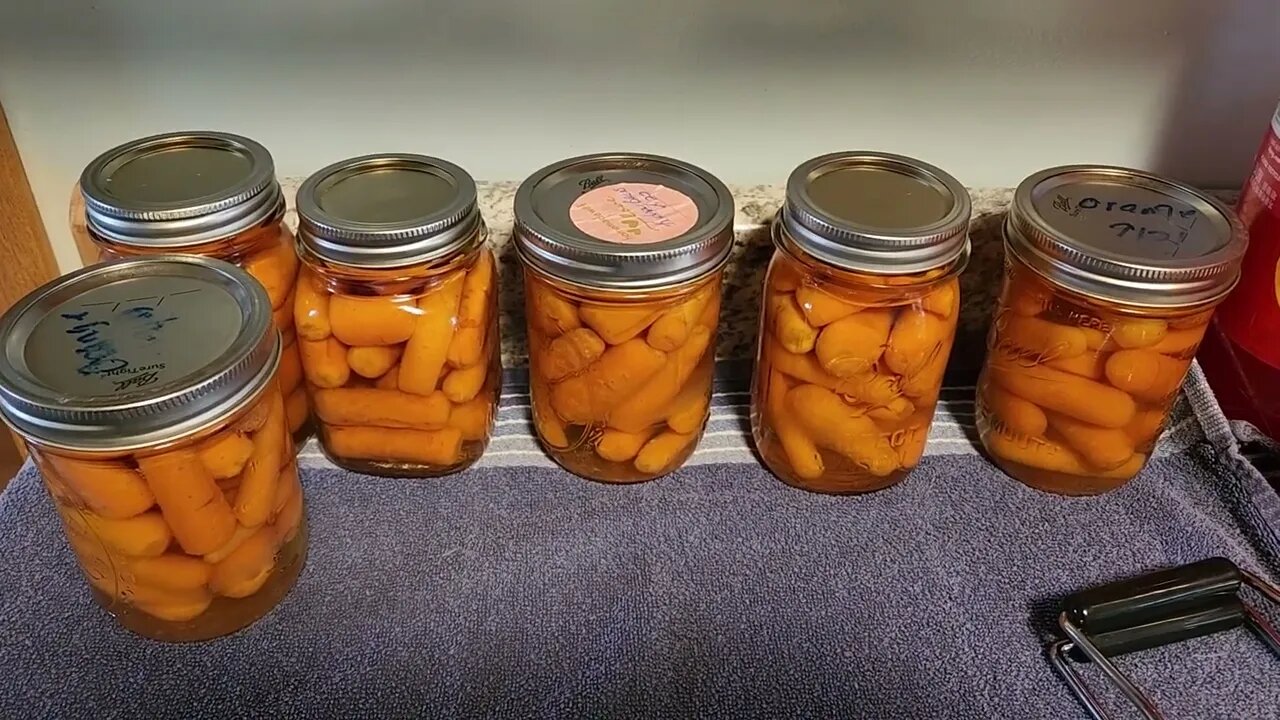 Finished carrots all sealed