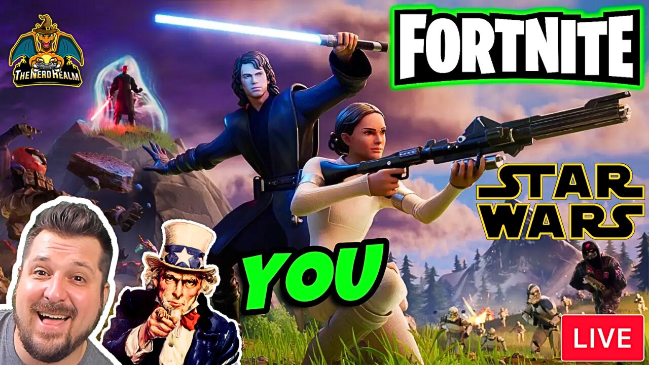 May the Force Be With You! Playing Star Wars Fortnite with YOU! Let's Squad Up & Get Some Wins!