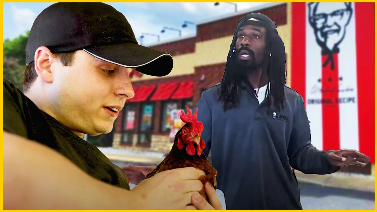 Bringing a LIVE CHICKEN to KFC