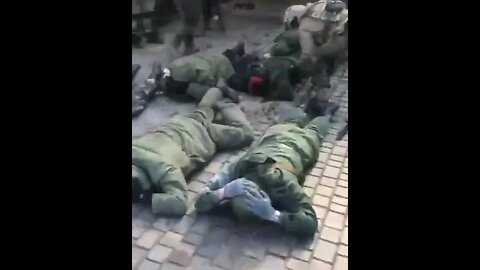 Apparently, yet another group of Russian POWs taken near Kharkiv