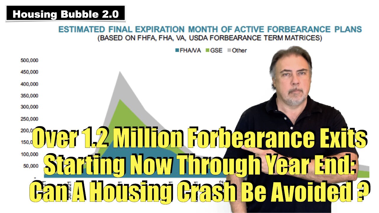 Housing Bubble 2.0 - 1.2 Million + Forbearance Exits Now Through Year End - Housing Crash Avoided ?