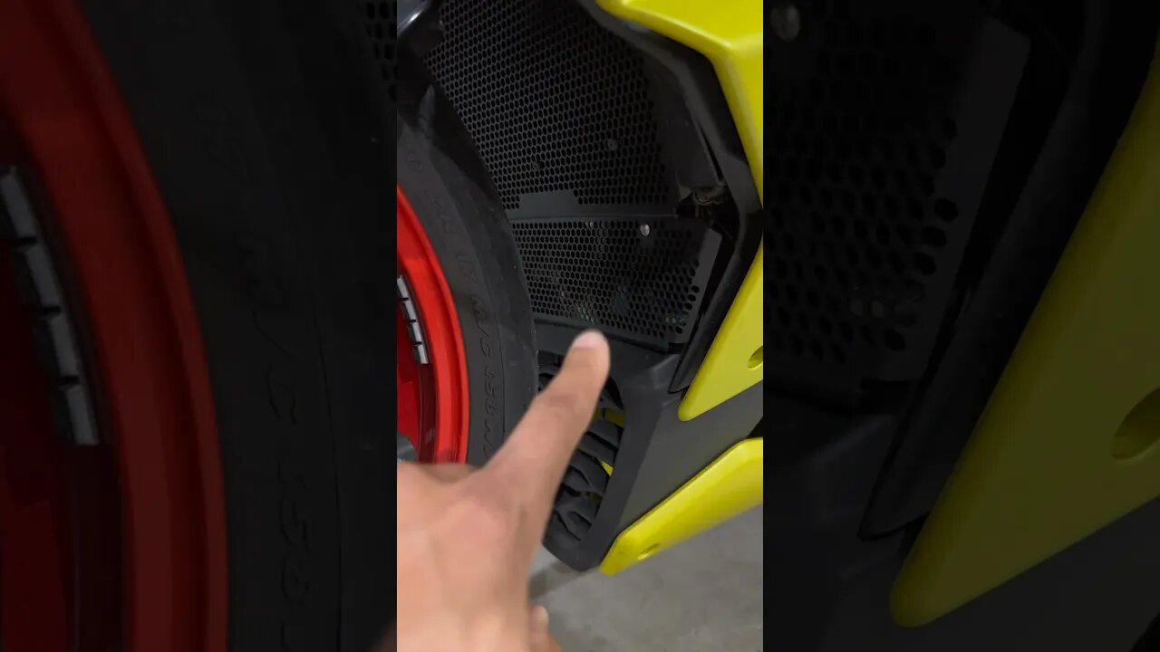 Radiator guard install on the Aprilia RS660 #apriliars660 #shorts