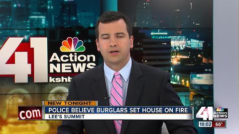 Police: Home set on fire to cover up burglary