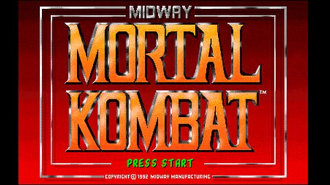 Streaming Mortal Kombat 1 1992 for MAME Arcade emulator.