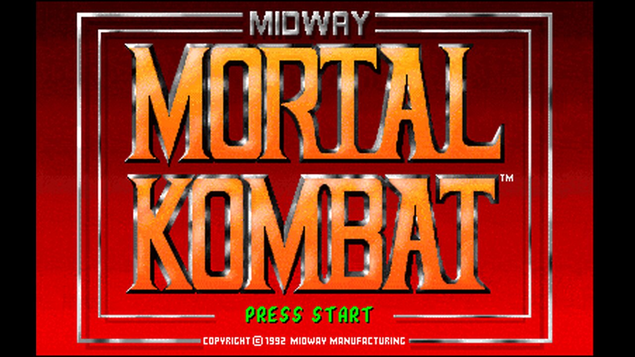 Streaming Mortal Kombat 1 1992 for MAME Arcade emulator.