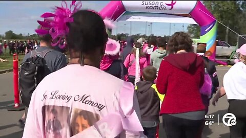 Survivors, thrivers shine at 2022 Komen Detroit Race For The Cure at Belle Isle