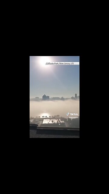 STRANGE THICK FOG OF CLOUDS COVERS NEW JERSEY☁️🌆☁️🏙️🐚💫