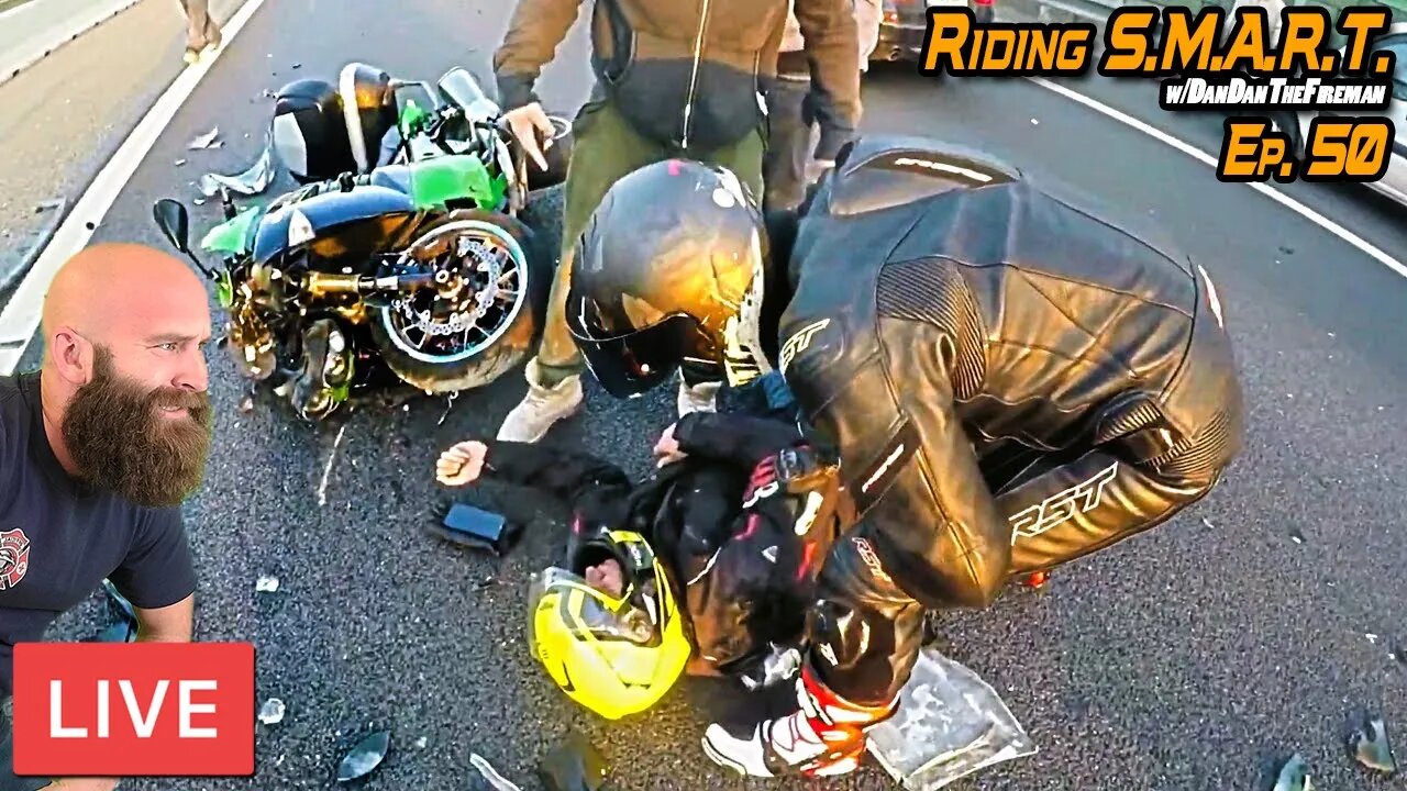 🔴LIVE: Motorcycle Crash Reviews & Class / Motostars Review / Riding S.M.A.R.T. 50