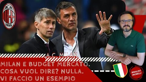 MILAN e budget mercato. Cosa vuol dire? Nulla. Vi faccio un esempio 14.06.2022