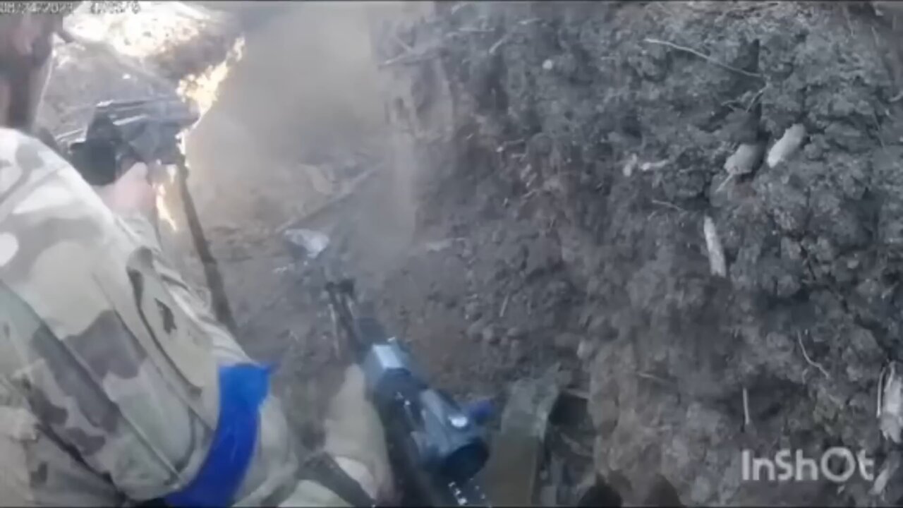 Ukrainian Soldiers from the 'Kara-Dag' Brigade Clearing a Russian Trench (2023)