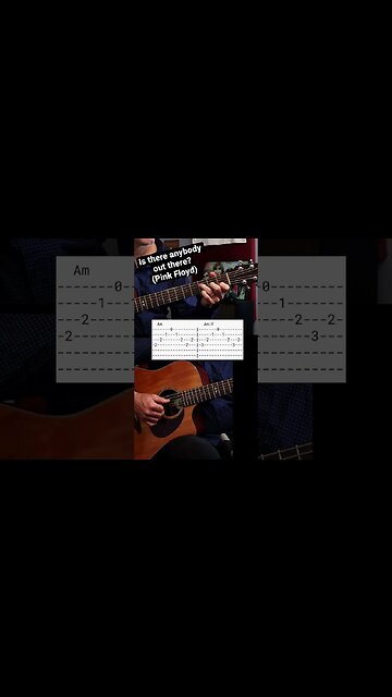 Is there anybody out there by Pink Floyd with guitar tabs #shorts