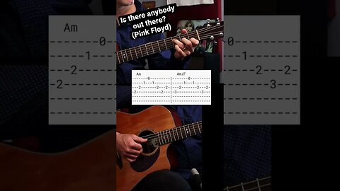 Is there anybody out there by Pink Floyd with guitar tabs #shorts