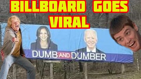 DUMB AND DUMBER BILLBOARD MOCKING BIDEN AND HARRIS HAS TWITTER TALKING