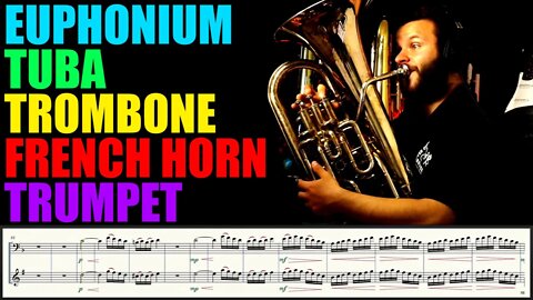 KARAOKE Mozart for EUPHONIUM, TUBA, TROMBONE, FRENCH HORN and TRUMPET!!! Have fun peeps!!!