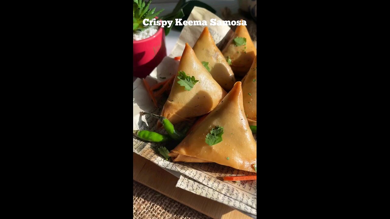 Crispy Keema Samosa | #keemasamosa #samosa #beefsamosa #chickensamosa