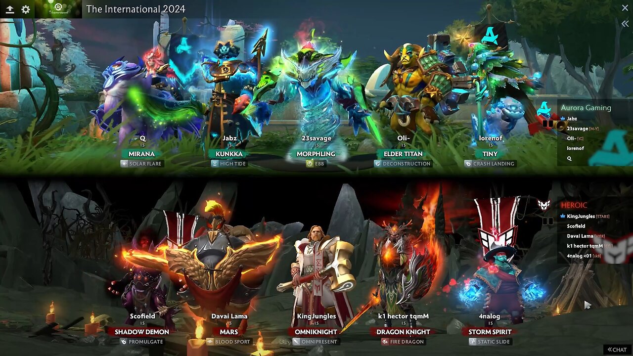 DOTA 2 - THE INTERNATIONAL 2024 - AURORA GAMING VS HEROIC - PLAY OFF