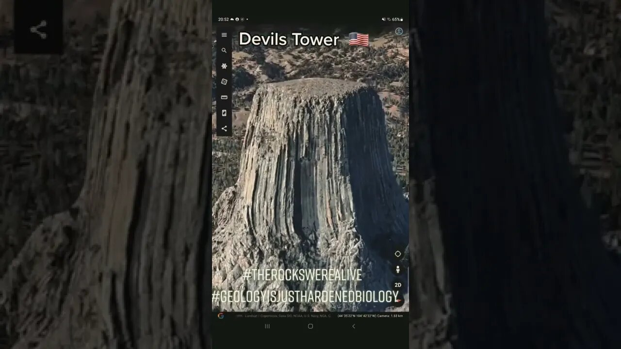 Devils tower, the rocks were alive