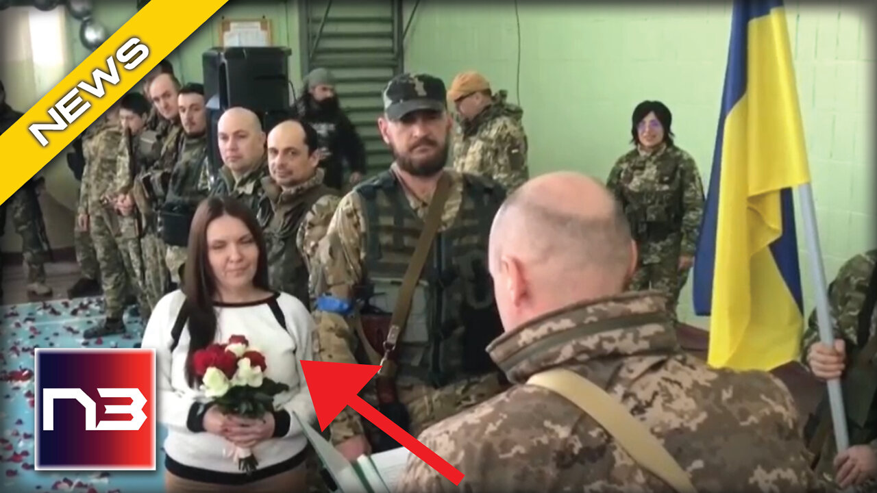 LOVE is a Battlefield As Two Ukrainian Soldiers Get Married On The Frontlines