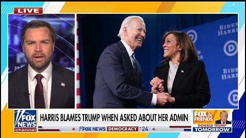 JD Vance RIPS Kamala For Not Taking Responsibility For The Last 3 1/2 Years