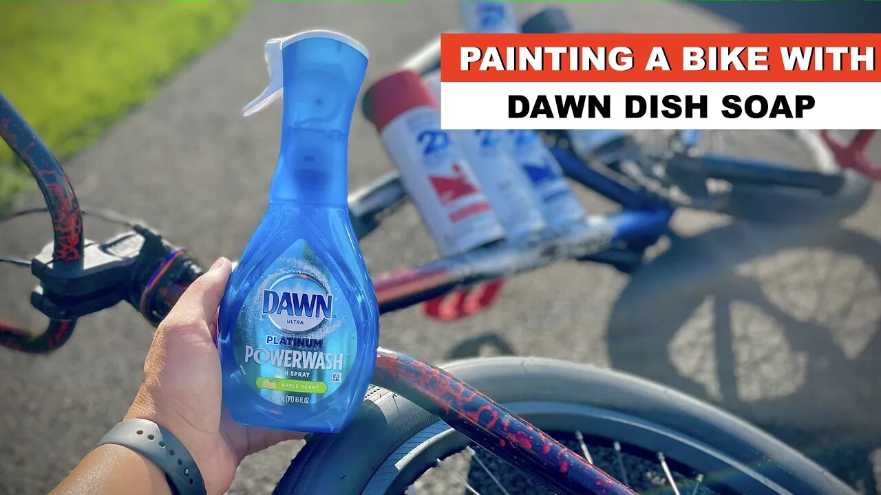 * I PAINTED MY BIKE WITH DISH SOAP * -Buget Paint Hack!