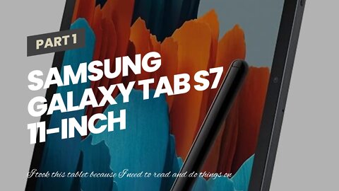 SAMSUNG Galaxy Tab S7 11-inch Android Tablet 128GB Wi-Fi Bluetooth S Pen Fast Charging USB-C Po...