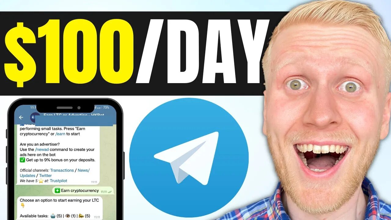 Telegram Bot: EARN MONEY TODAY!!! (How to Make Money on Telegram 2023)
