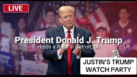 Trump Interview with Dan Bongino in Trump Tower, Trump with Tyrus Plus Rally Live in Detroit, MI Watch Party - 10/18/24