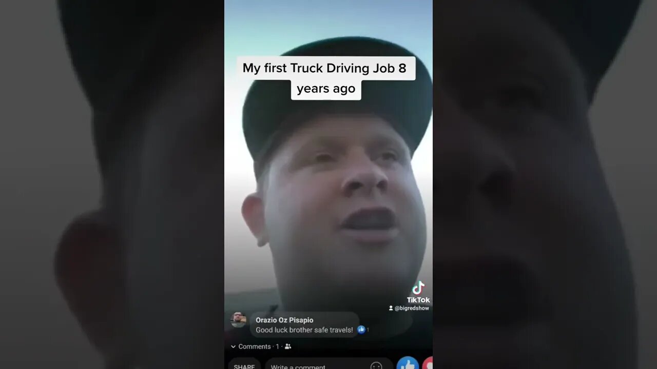 My first day Trucking. I had no neck?!