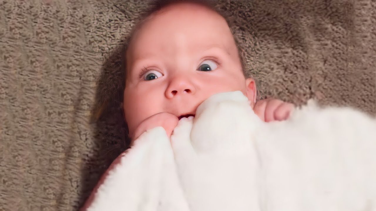 Funniest Baby's Reaction To Daddy Snoring - WE LAUGH