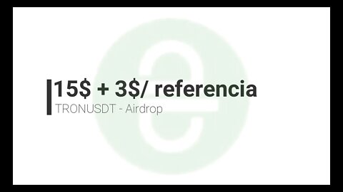 Finalizado - Airdrop - TronUSDT - Free 500 TUSDT ($15) 👥 Get 100 TUSDT ($3)