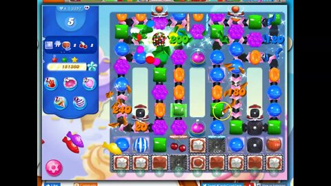 Candy Crush Level 3357 Audio Talkthrough, 23 Moves 0 Booster