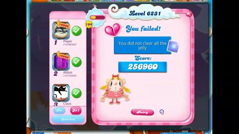 Candy Crush Level 6231 Talkthrough, 20 Moves 0 Boosters