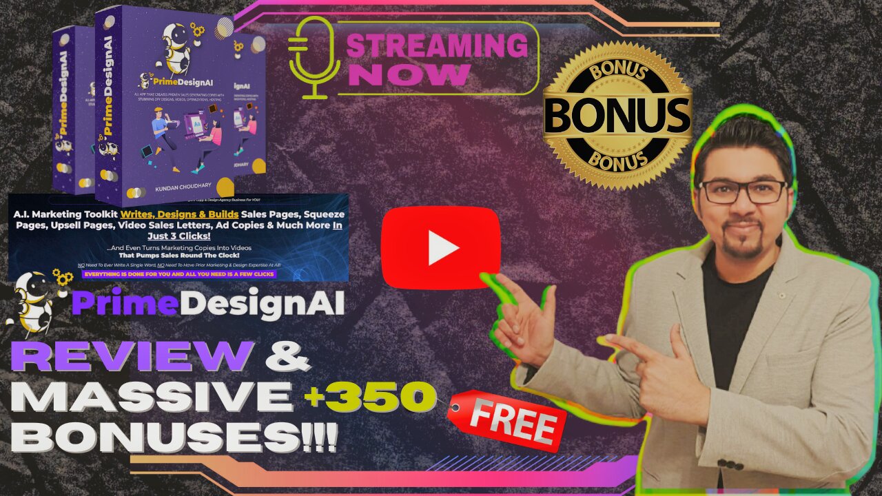 PrimeDesignAI Review⚡📲A.I. Marketing Toolkit That Does Everything For You💻⚡Get FREE +350 Bonuses💲💰💸