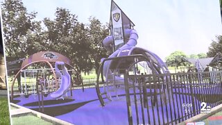 $1.1 million Ravens-themed "destination playground" coming to Owings Mills