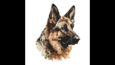 GERMAN SHEPHERD Cross Stitch Pattern by Welovit Cross Stitch | welovit.net | #welovit #crossstitch