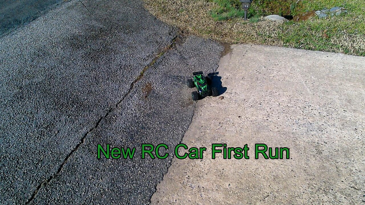 My New RC Car First Run