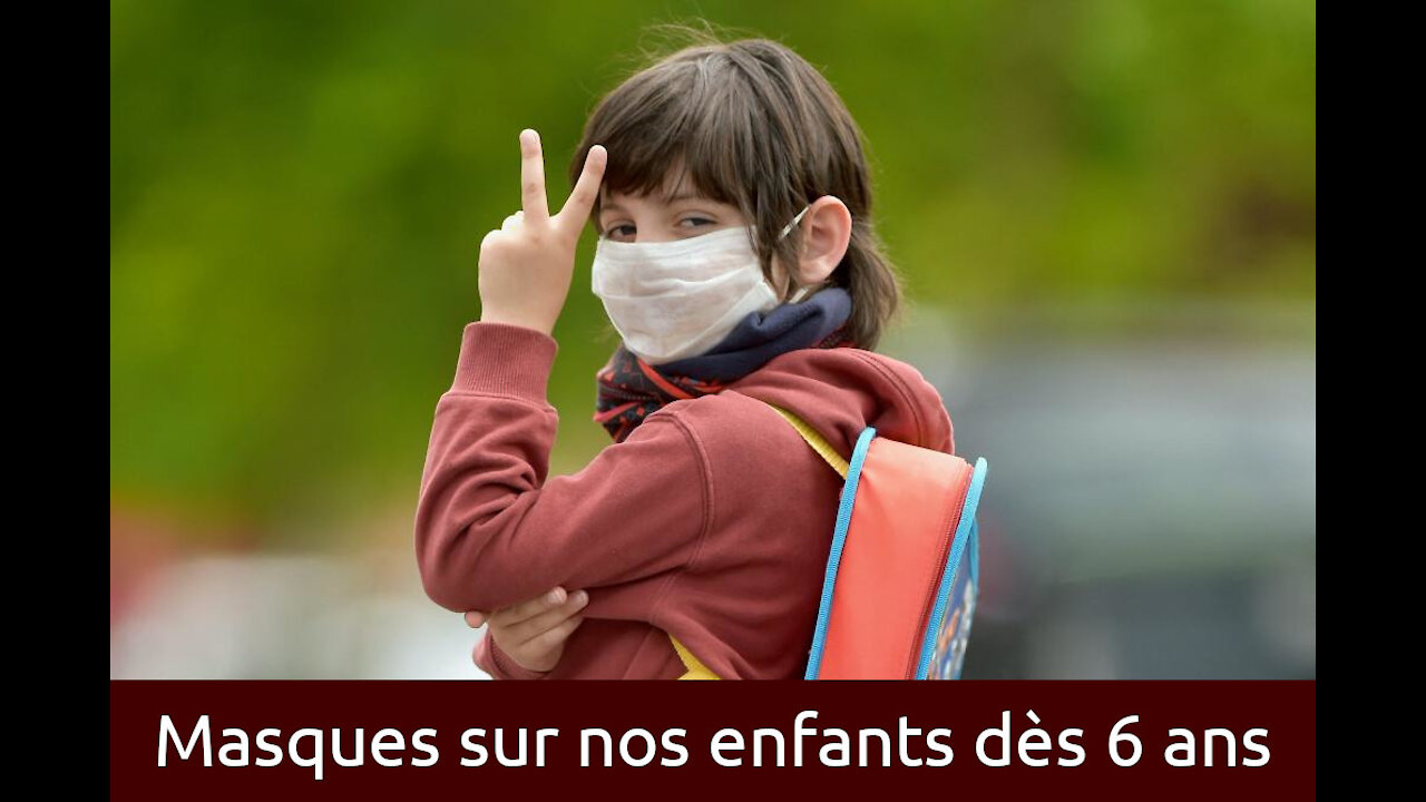 COVID 19 : le masque obligatoire est-il un risque pour la santé de nos enfants ?