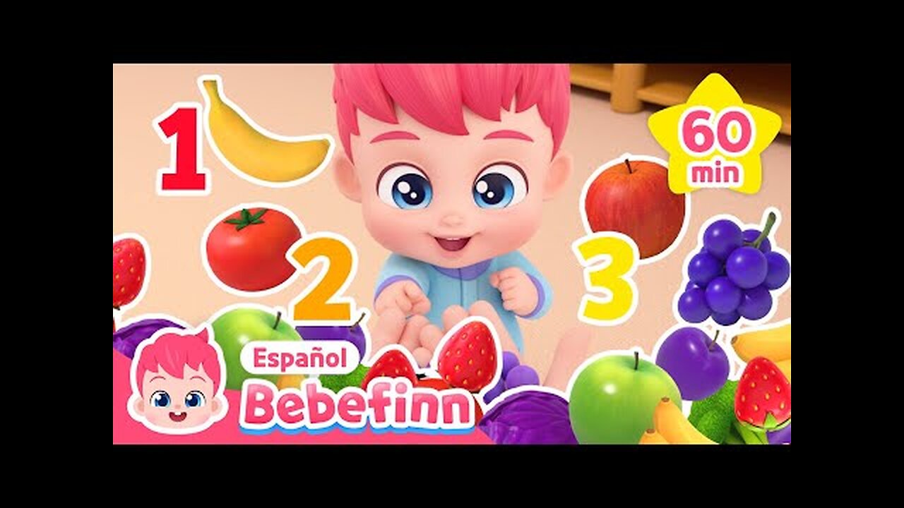 Aprendamos los Colores y Números | Maratón de las Mejores Canciones Infantiles | Bebefinn en español