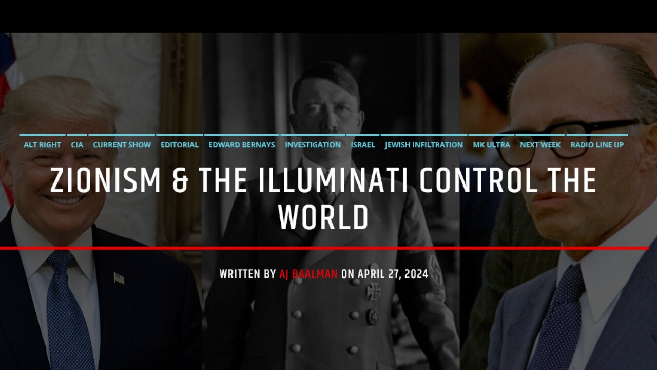 Zionism and The Illuminati Control The Whole World