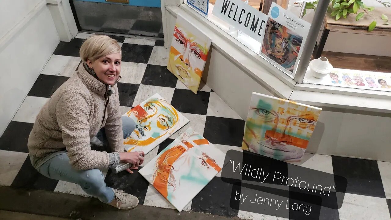 Jenny Long - WhoMadeWho Acrylic Painting Live "Wildy Profound" Art Process How To Pt.2