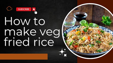 How to make veg fried rice/making of veg fried rice