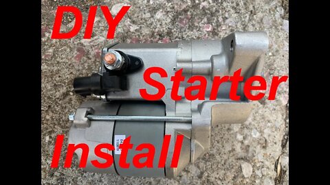 Starter install on van.