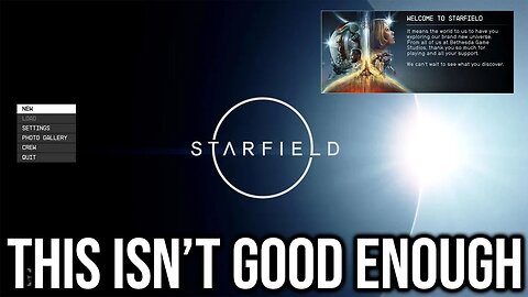 Washed Game Dev Cries Over Starfield Menus...