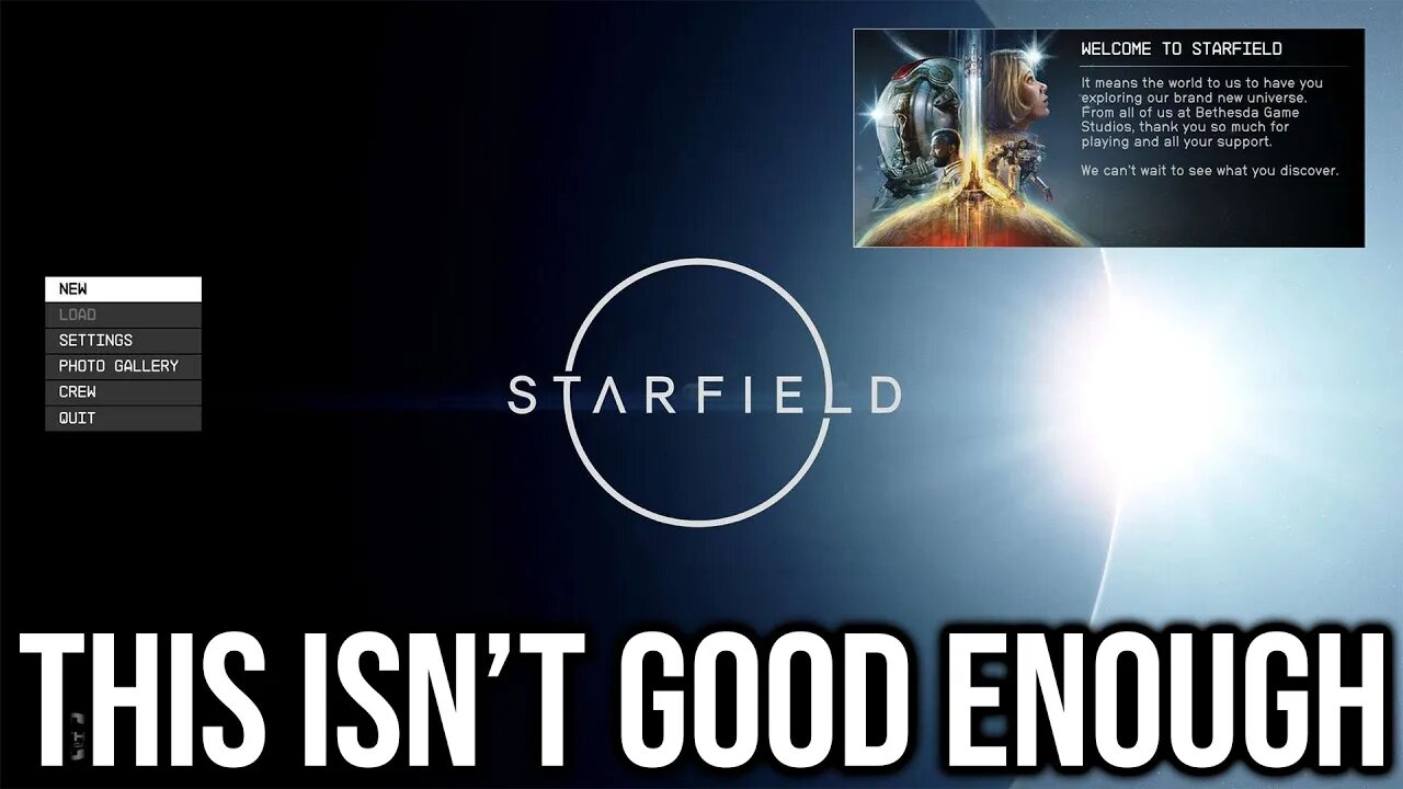 Washed Game Dev Cries Over Starfield Menus...
